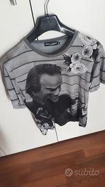 T-shirt Dolce&Gabbana, grigia , stampa tg.46