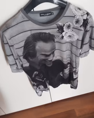 T-shirt Dolce&Gabbana, grigia , stampa tg.46