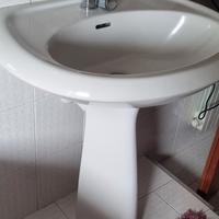 lavabo 50x65 con colonna in ceramics