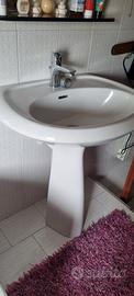 lavabo 50x65 con colonna in ceramics