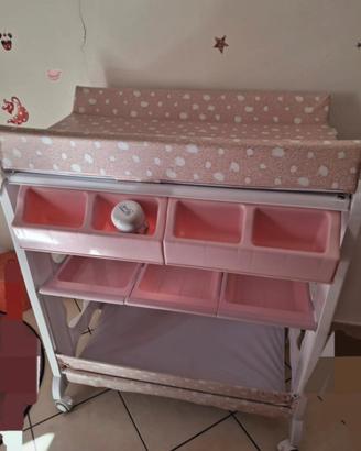 Fasciatoio per bambini rosa