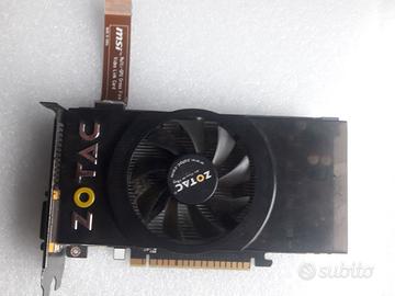 Scheda video zotac Nvidia gts450 PciEx 1gb ddr5 Pc