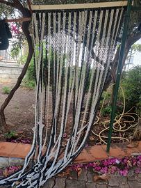 tende a strisce in plastica per balcone