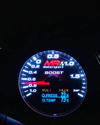 Manometro turbo 4 in 1 MRMOTORSPORT per 500 abarth