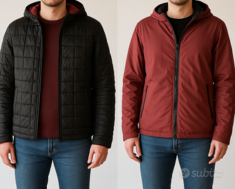 Piumino double face nero e bordeaux Guru S