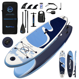 SUP GONFIABILE "SURF WAVE" 335X86X15 CM BLU