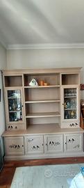 Credenza shabby in legno + tavolino