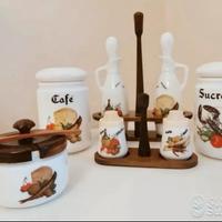 Servizio da tavola in vetro opalino 