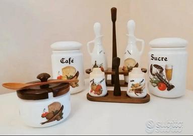 Servizio da tavola in vetro opalino 