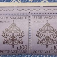Francobolli Poste Vaticane Sede vacante 100 lire.