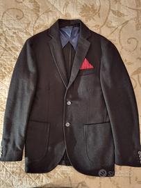 Giacca uomo lana e cashmere tg48 blu notte