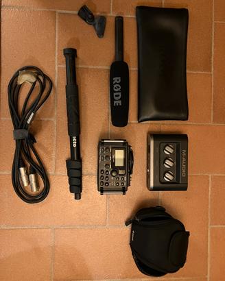 Set registrazione audio Tascam + Rode