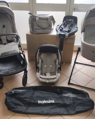 Inglesina Aptica Beige + Base 360 + Darwin Recline