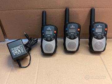 3 Walkie Talkie Brondi FX-10 con Caricabatterie