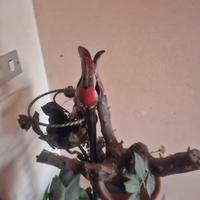 portavaso in ferro battuto