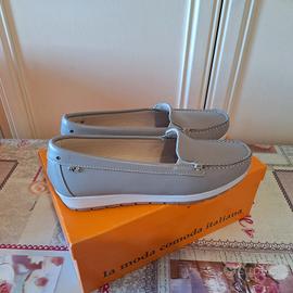 Mocassini 37 grigi Valleverde - come nuovi