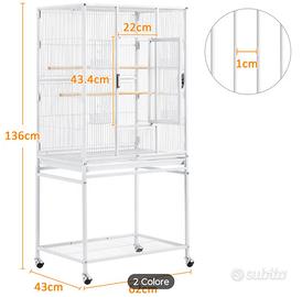 gabbia con carrello