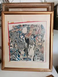 P. A. Guttuso con cornice 