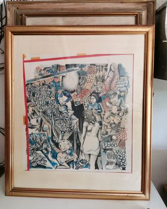 P. A. Guttuso con cornice 