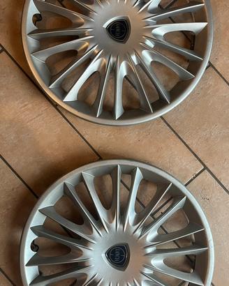 2 COPRICERCHI ORIGINALI LANCIA YPSILON 15”
