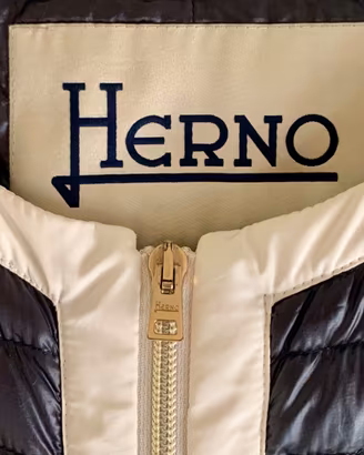Herno Donna NUOVO – Vera Piuma-Stile Chanel-Tg 44