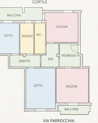 Ampio Trivano con due bagni cucina abitabile