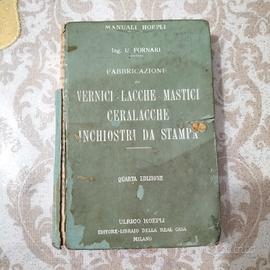 Libro Vernici-Lacche-Mastici Hoepli 