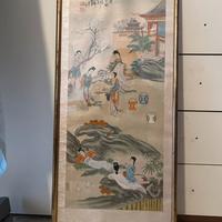 Pittura su seta di donne