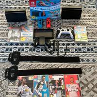 Nintendo switch + doppia base + 7 giochi+ accessor
