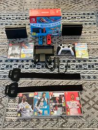 Nintendo switch + doppia base + 7 giochi+ accessor