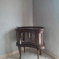 Elegante Tavolino Porta Liquori Stile Inglese con 