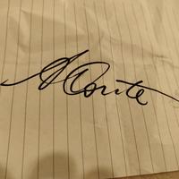 autografo mister Antonio Conte