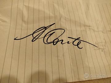 autografo mister Antonio Conte