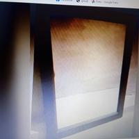 Specchio in legno nero 60x80