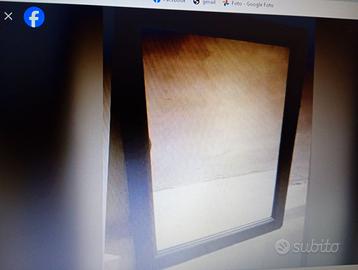 Specchio in legno nero 60x80