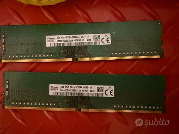 2 banchi ram 8GB 1Rx8 PC4 - 3200AA