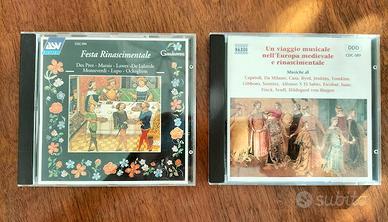 Due CD di musica rinascimentale