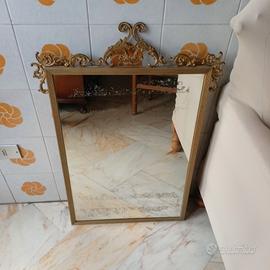 specchio ottone vintage 