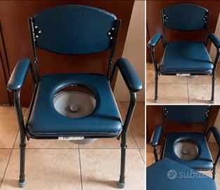 SEDIA COMODA WC PER ANZIANI E DISABILI