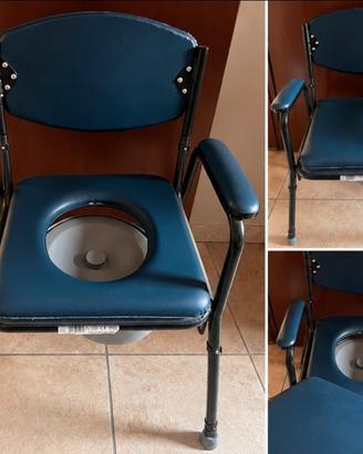 SEDIA COMODA WC PER ANZIANI E DISABILI