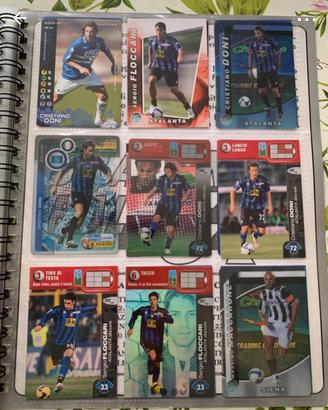 Lotto cards atalanta calciatori panini