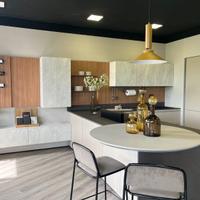 Cucina Febal con living cappa sul piano