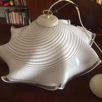 Lampada a sospensione vintage in vetro di Murano