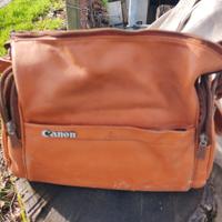 borsa porta fotocamera vintage Canon reflex 