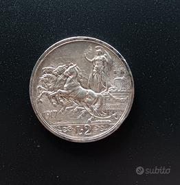Moneta 2 lire argento 1917 nc