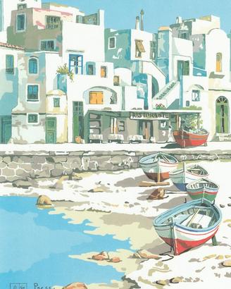 Aldo Riso Serigrafia 30x21 Presso Capri