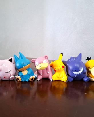Pokémon ACTION FIGURE sleep set completo 6 pezzi