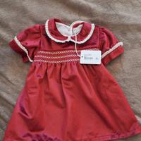 Abito velluto rosso Coccodè – Natale & feste 🎀