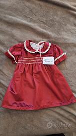 Abito velluto rosso Coccodè – Natale & feste 🎀