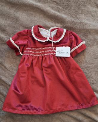 Abito velluto rosso Coccodè – Natale & feste 🎀
